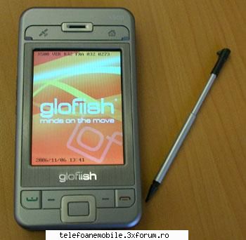 vand smartphone glofiish x500 , retea  	gsm 850 / gsm 900 / gsm 1800 / gsm 	2006, 	113 x 59.5 x 15.5